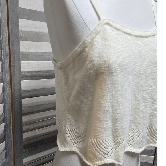 Crochet Hem Tank | Frye | Large - Picture 5 of 13